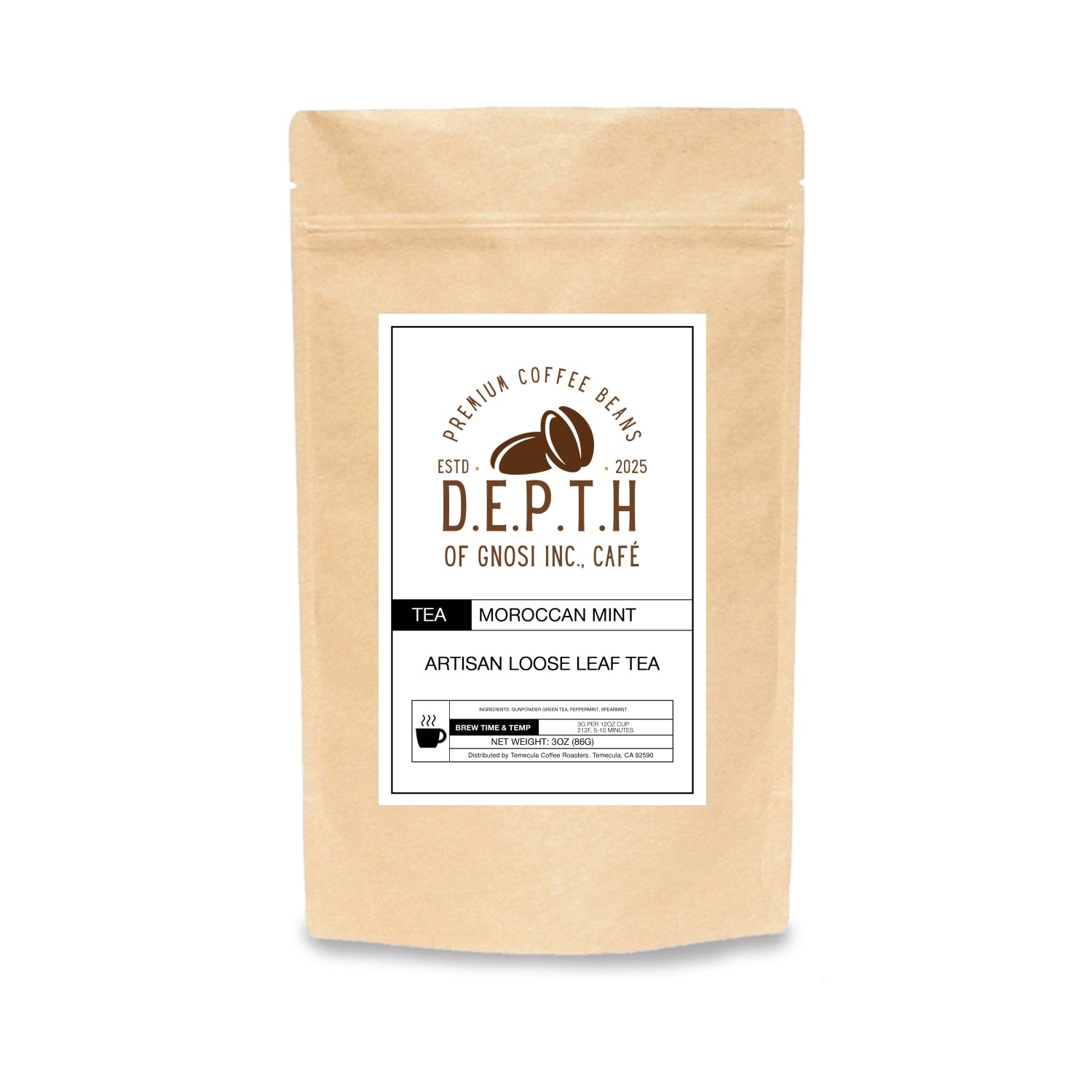 Moroccan Mint – D.E.P.T.H OF GNOSI INC., Café